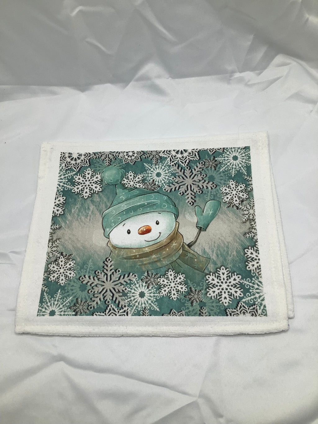 Christmas Ornament Kitchen Towel, Holiday Pine Cone Print