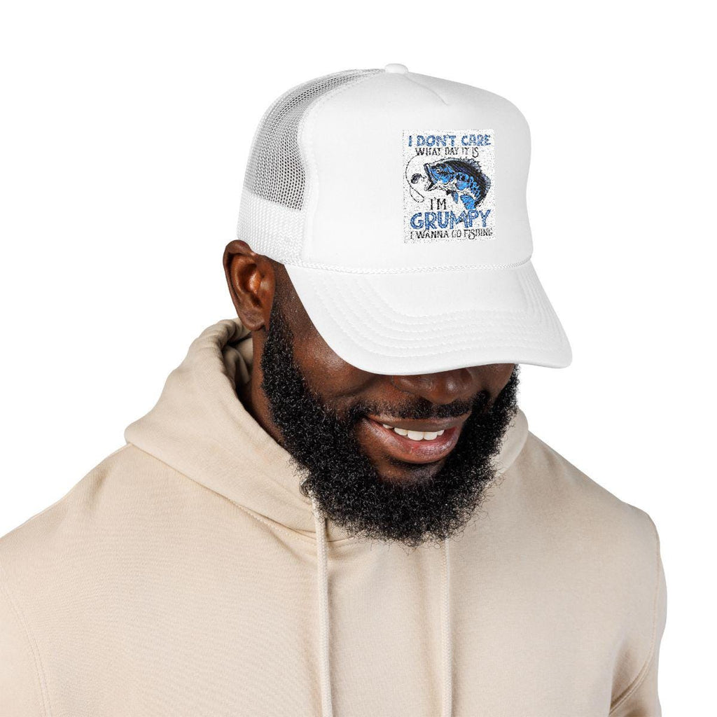 Grumpy Fishing Foam Trucker Hat: Angler Outdoor Accessory