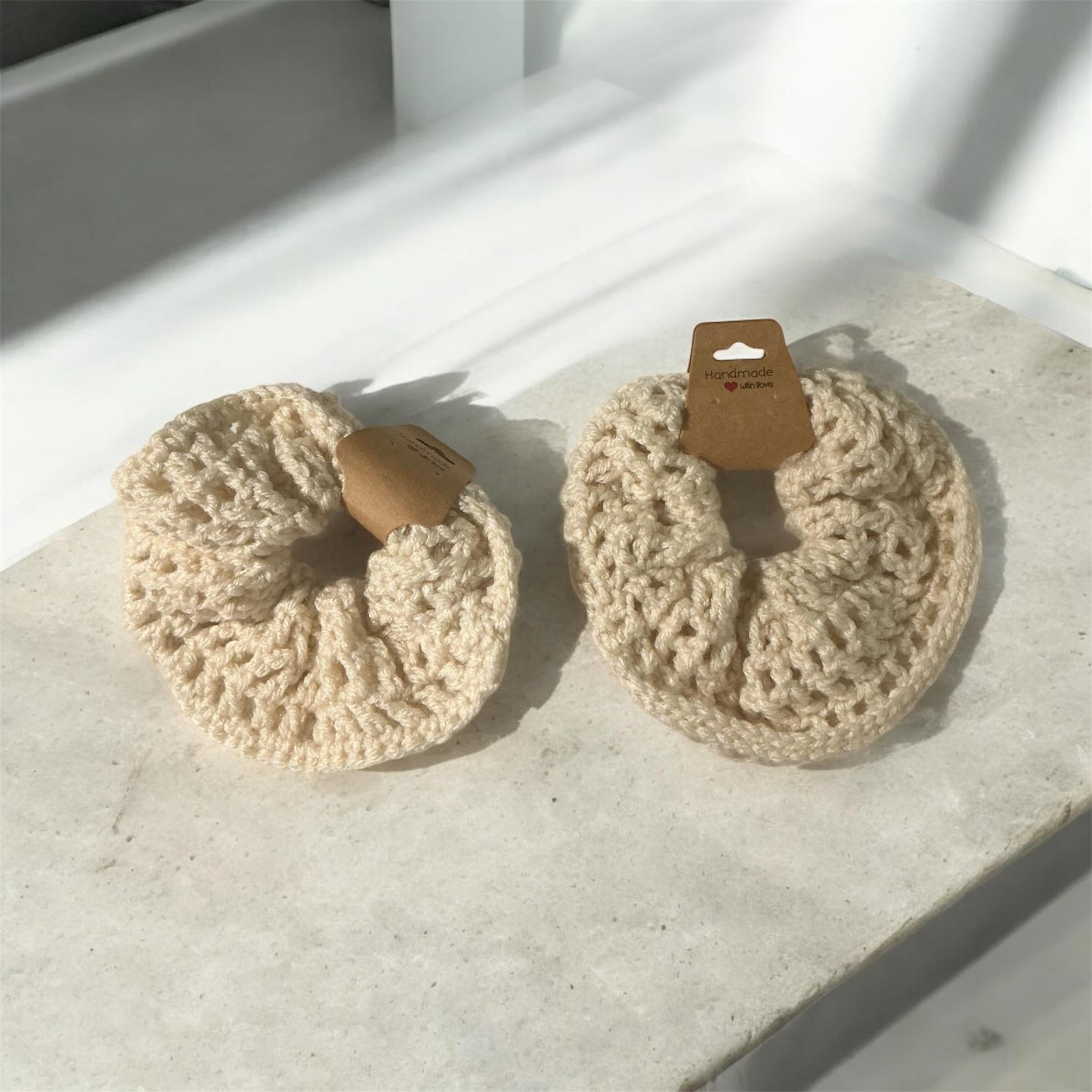 Handmade Crochet Scrunchie: Stylish Hair Tie/ hair accessories/ Scrunchies