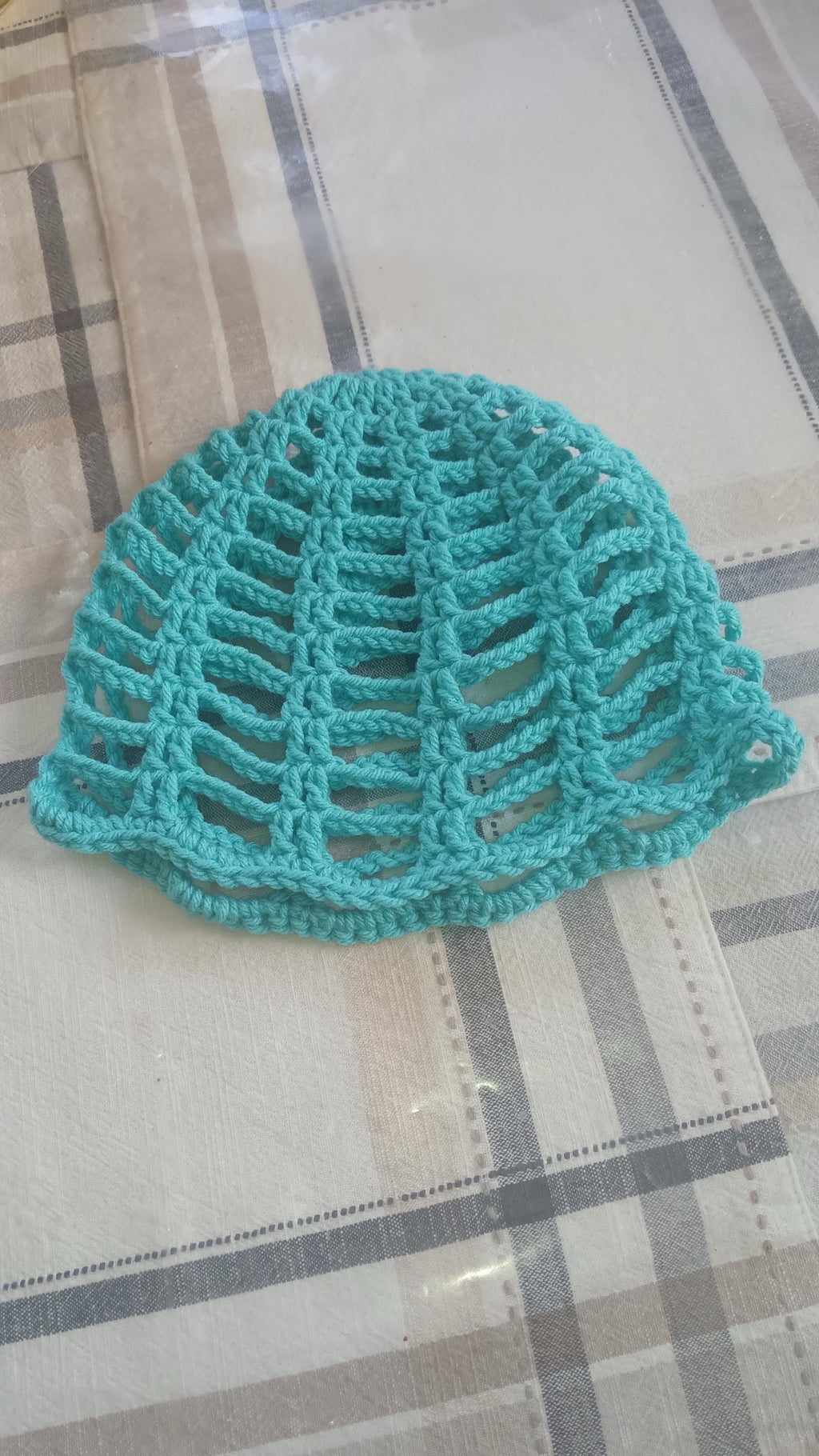 Crochet mesh beanie, beanie