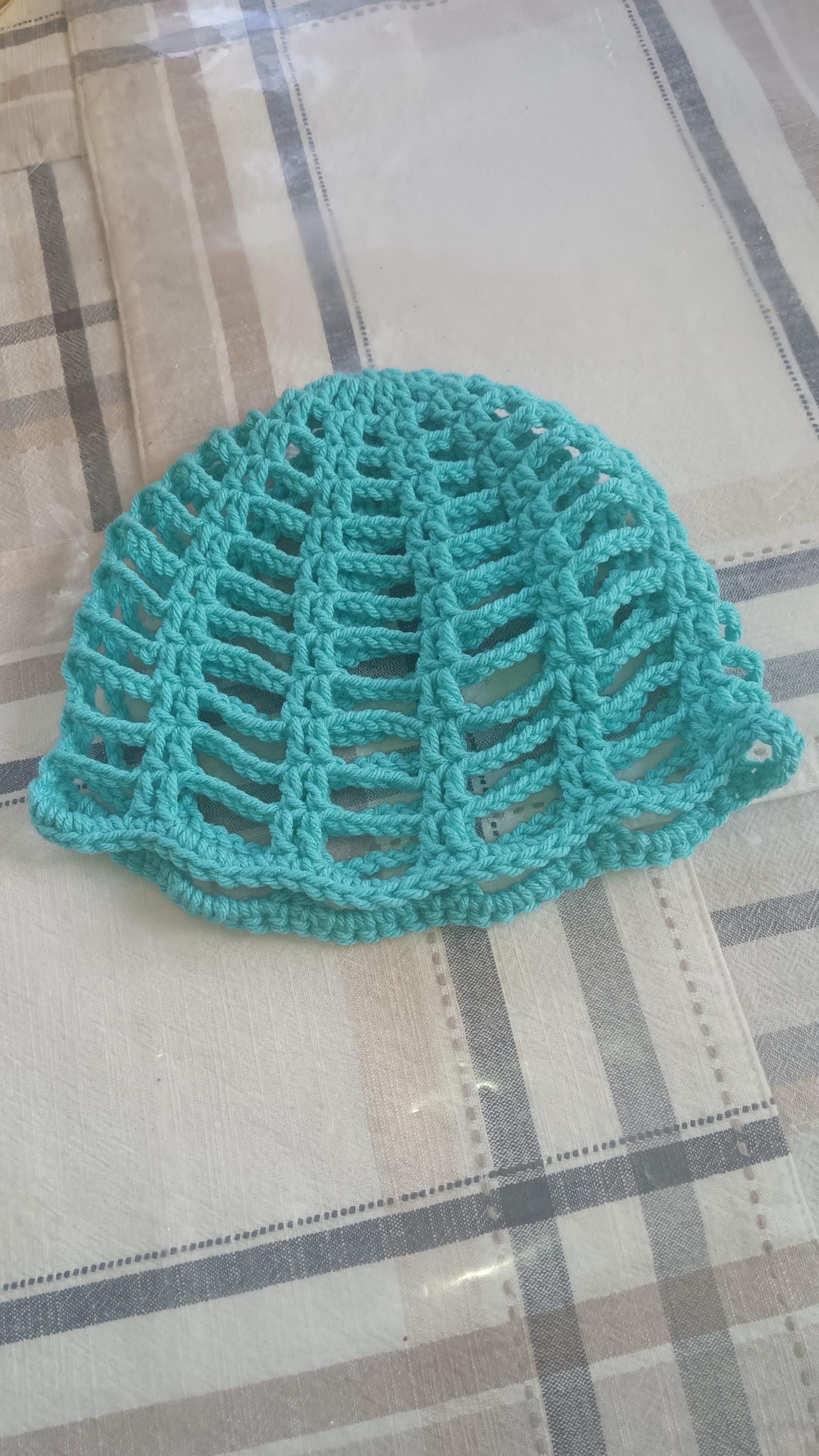 Crochet mesh beanie, beanie