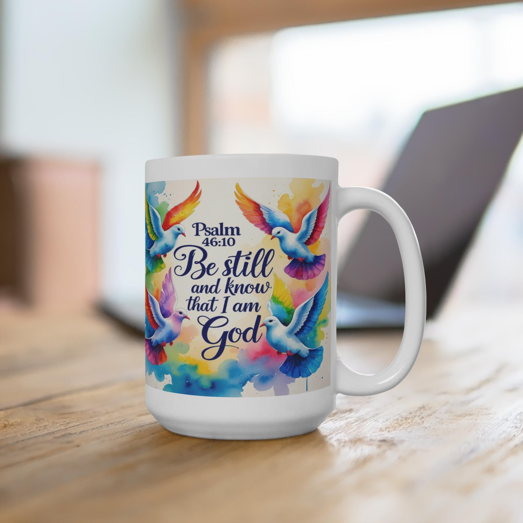 Mugs,Sublimated mug, Watercolor Bird Design, Inspirational Gift