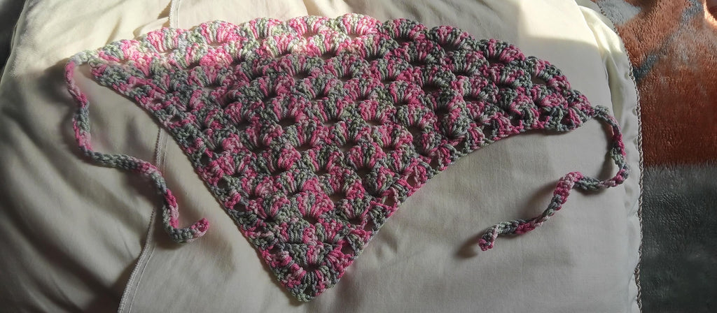 Handmade Crochet Bandana: Boho Style Hair Accessory