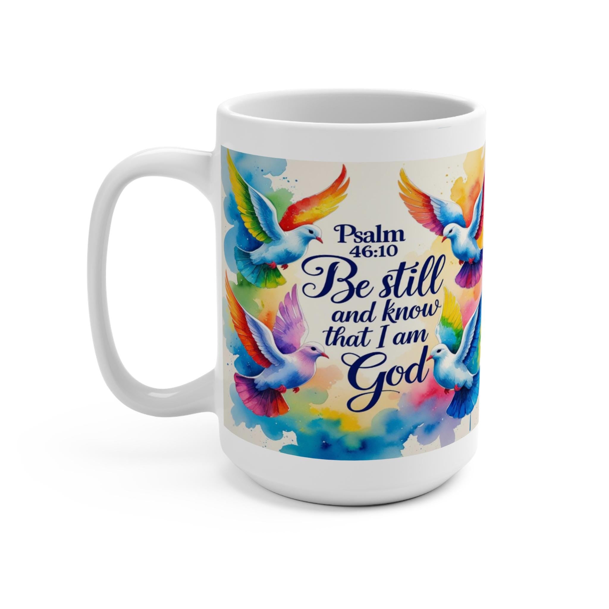 Mugs,Sublimated mug, Watercolor Bird Design, Inspirational Gift