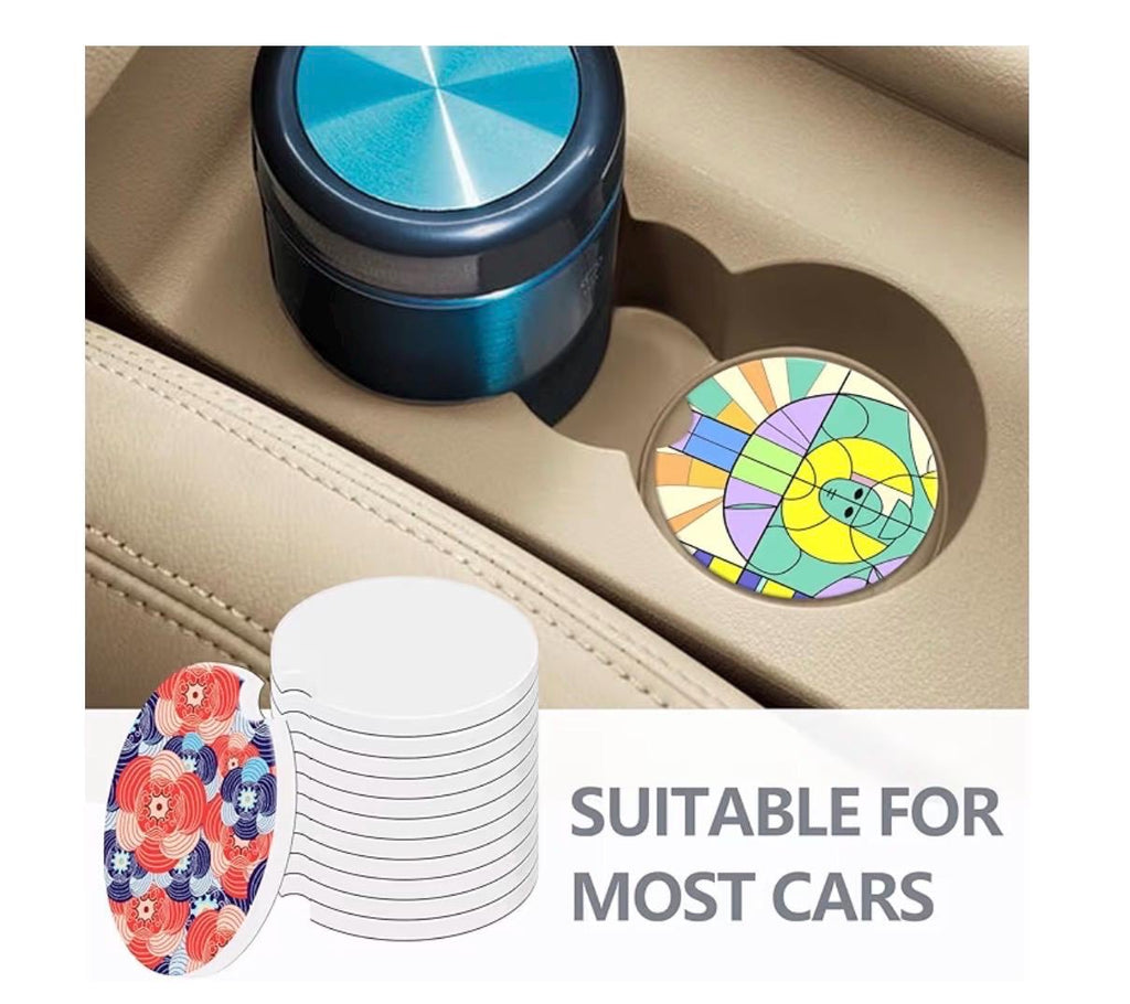 Car coasters, sublimation coaster