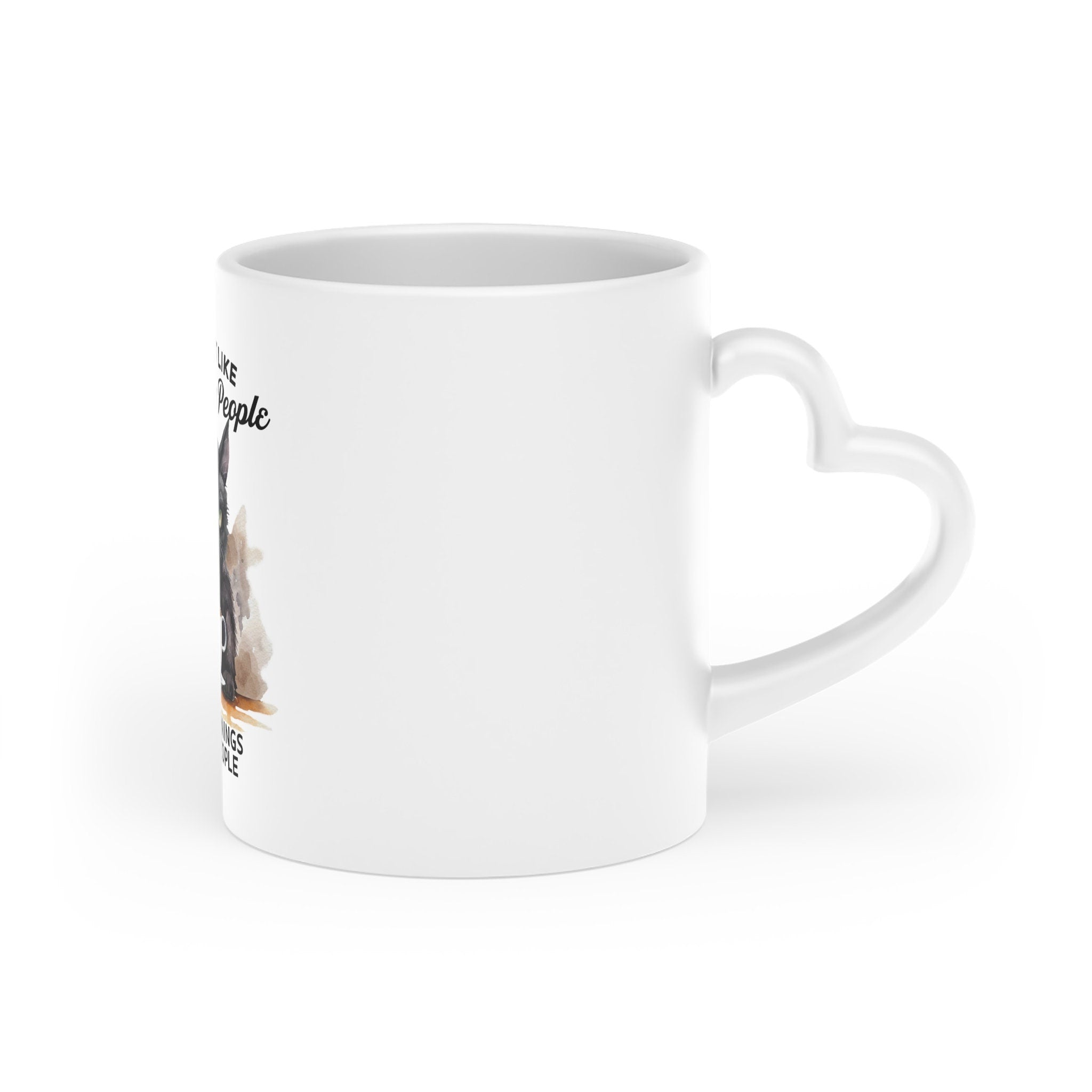 Cat Mug: I Don't Like Morning People - 11oz Ceramic Mug