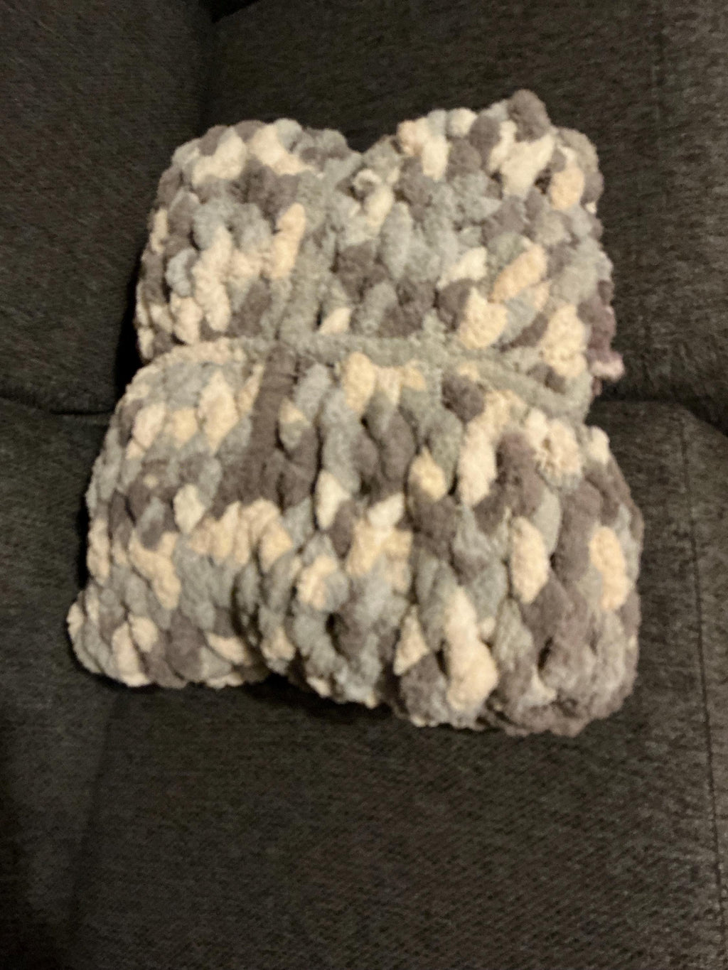 Hand knit lap blanket/baby blankets/throw
