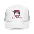 Warrior Embroidered Foam Trucker Hat: Strong Women's Cap