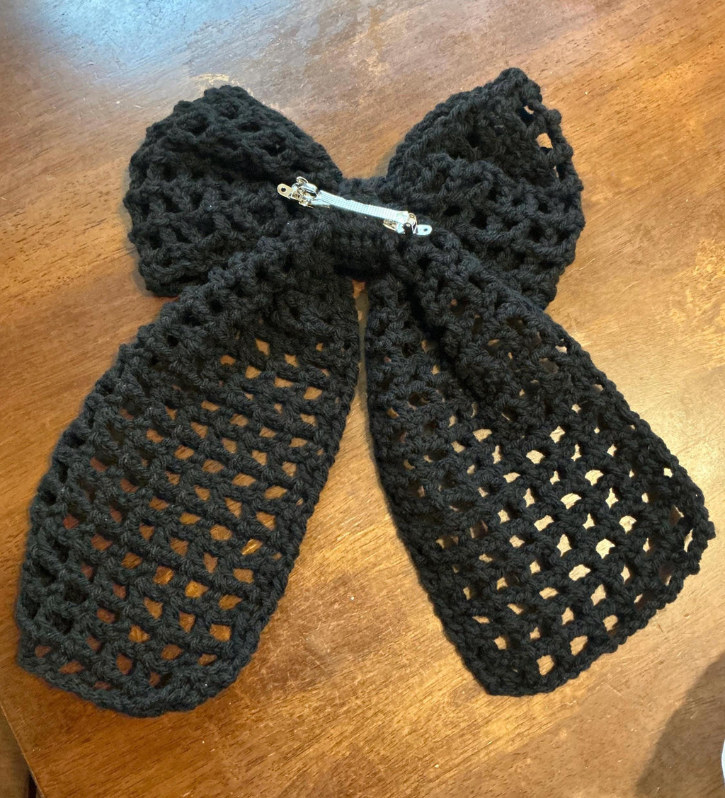 Crochet pigtails  hair bows,