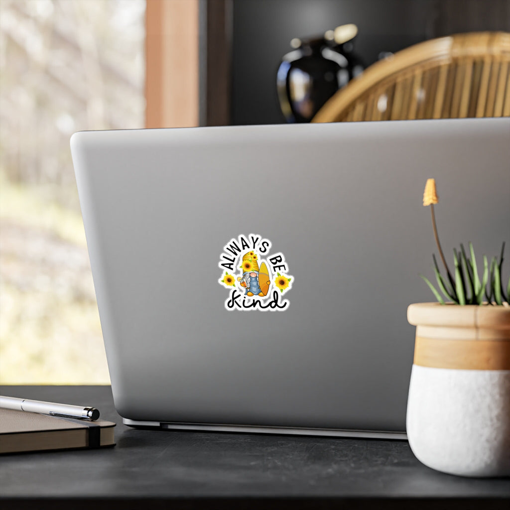 Kiss-Cut Vinyl Decals, be kind decal, stickers
