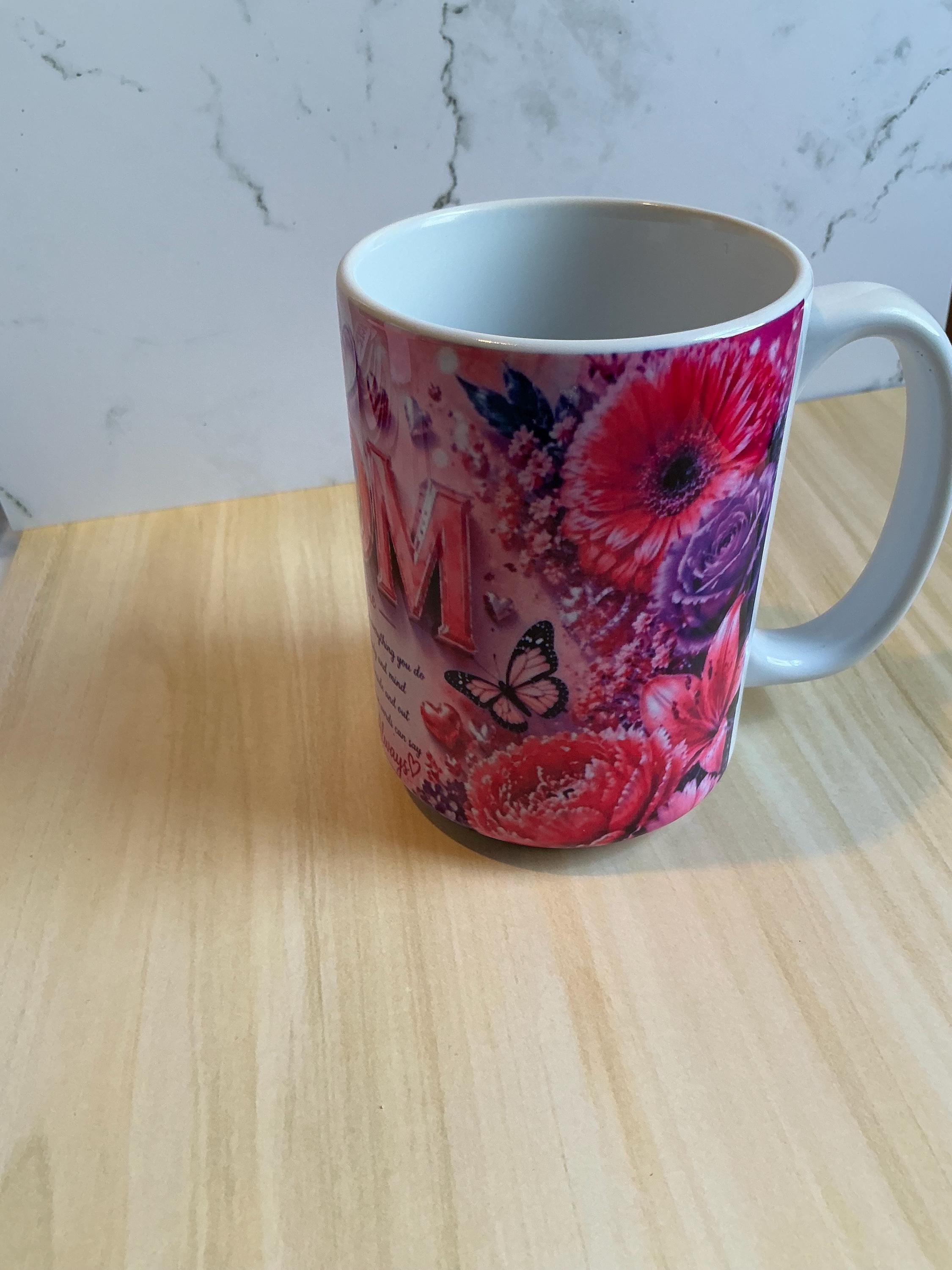 Mothers Day Gift Grandma Mug Sublimated Ceramic Coffee Cup Birthday Present Appreciation Keepsake Personalized Grandmother Handcrafted