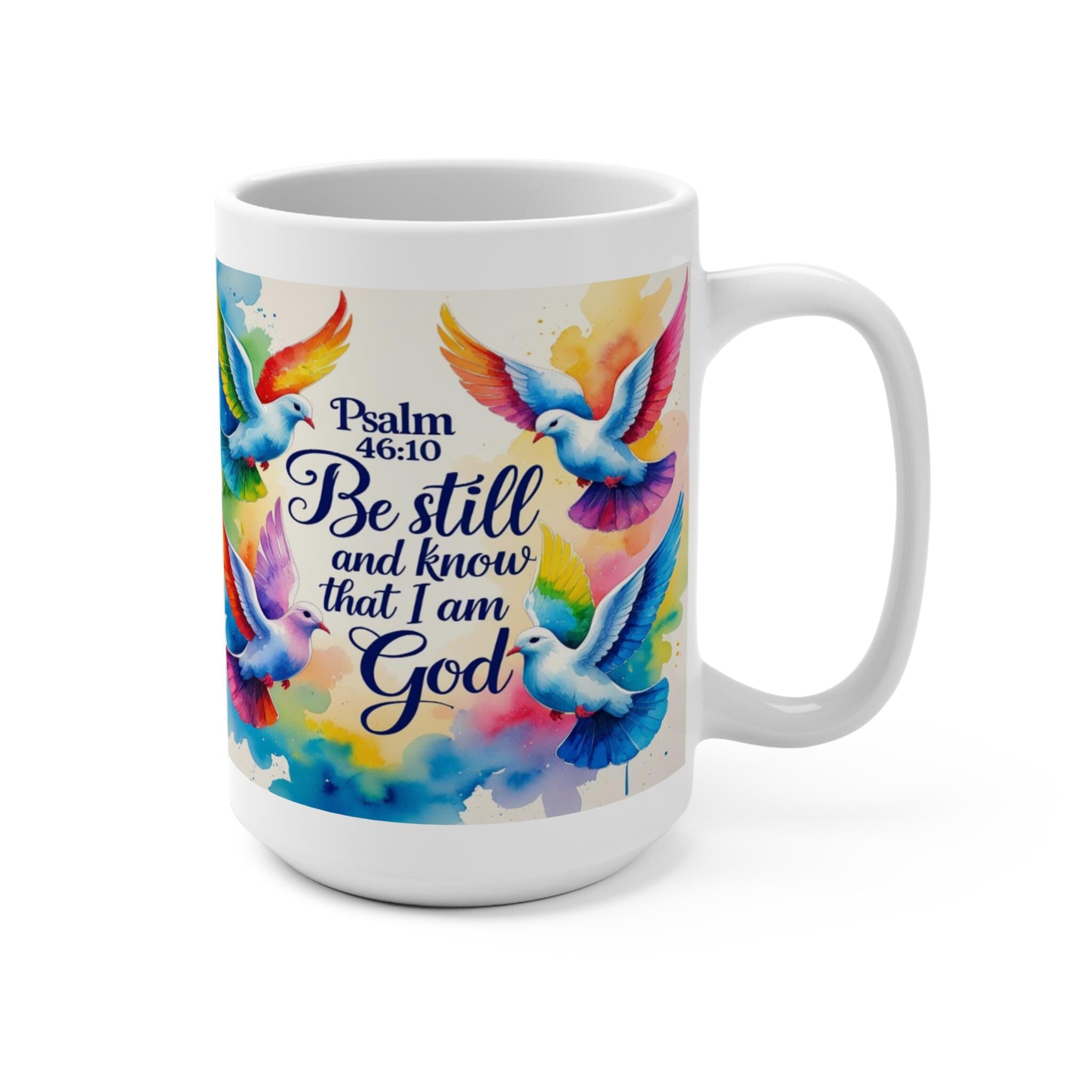 Mugs,Sublimated mug, Watercolor Bird Design, Inspirational Gift