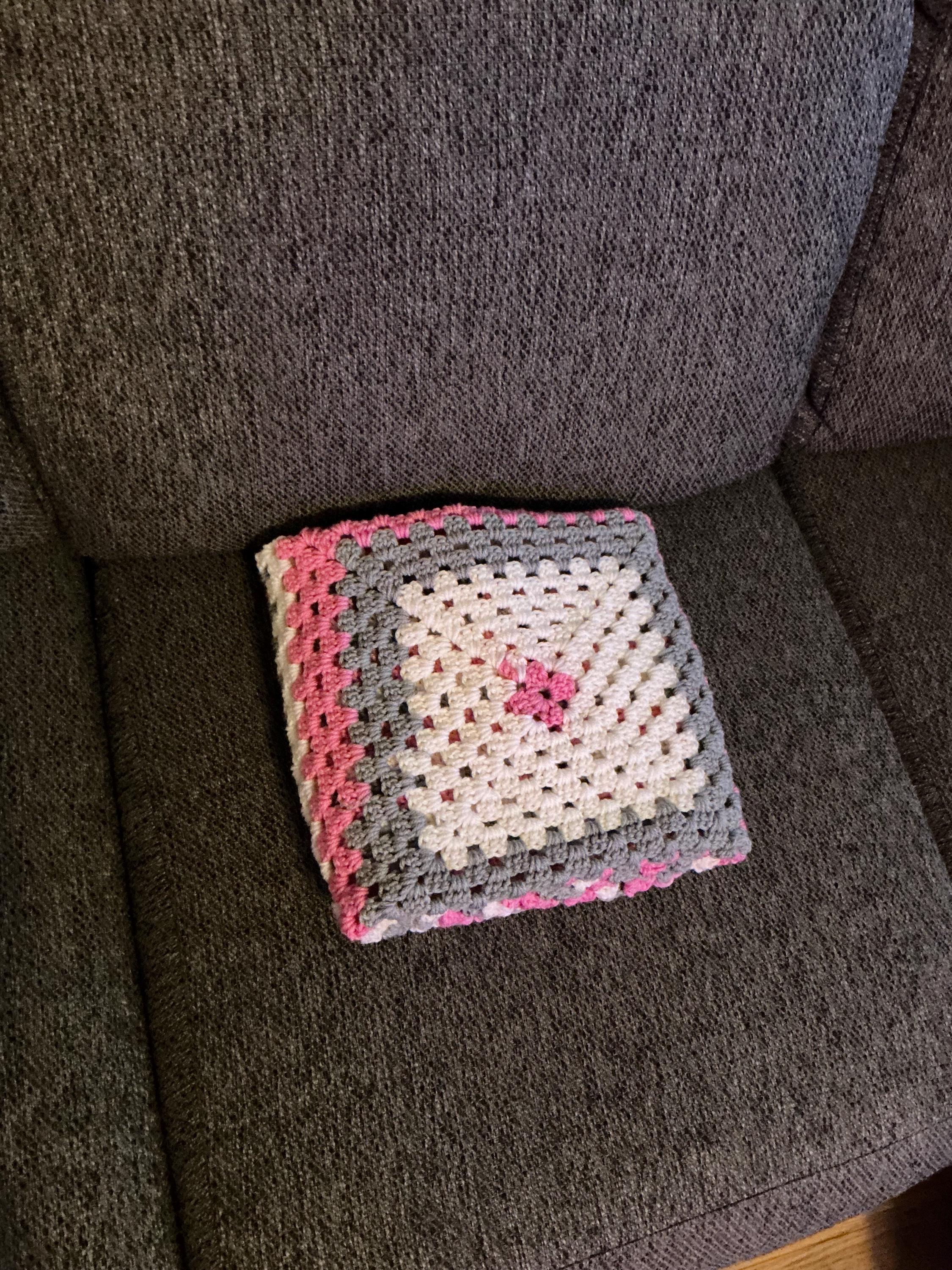 Handmade Crochet Baby Set – Granny Square, Hat and Headband