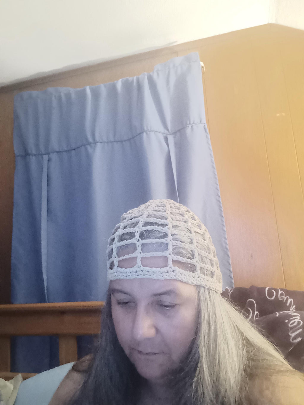 Crochet mesh beanie, beanie
