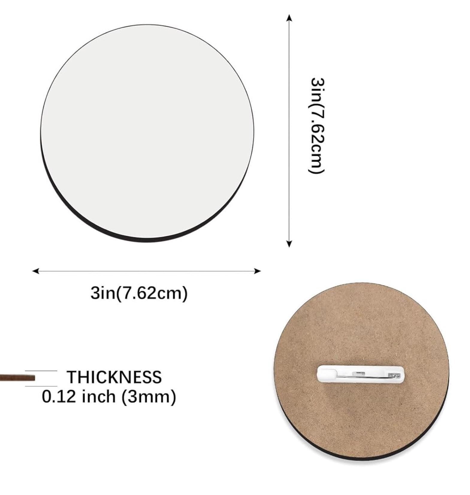 Sublimation Pin Buttons. Customizable