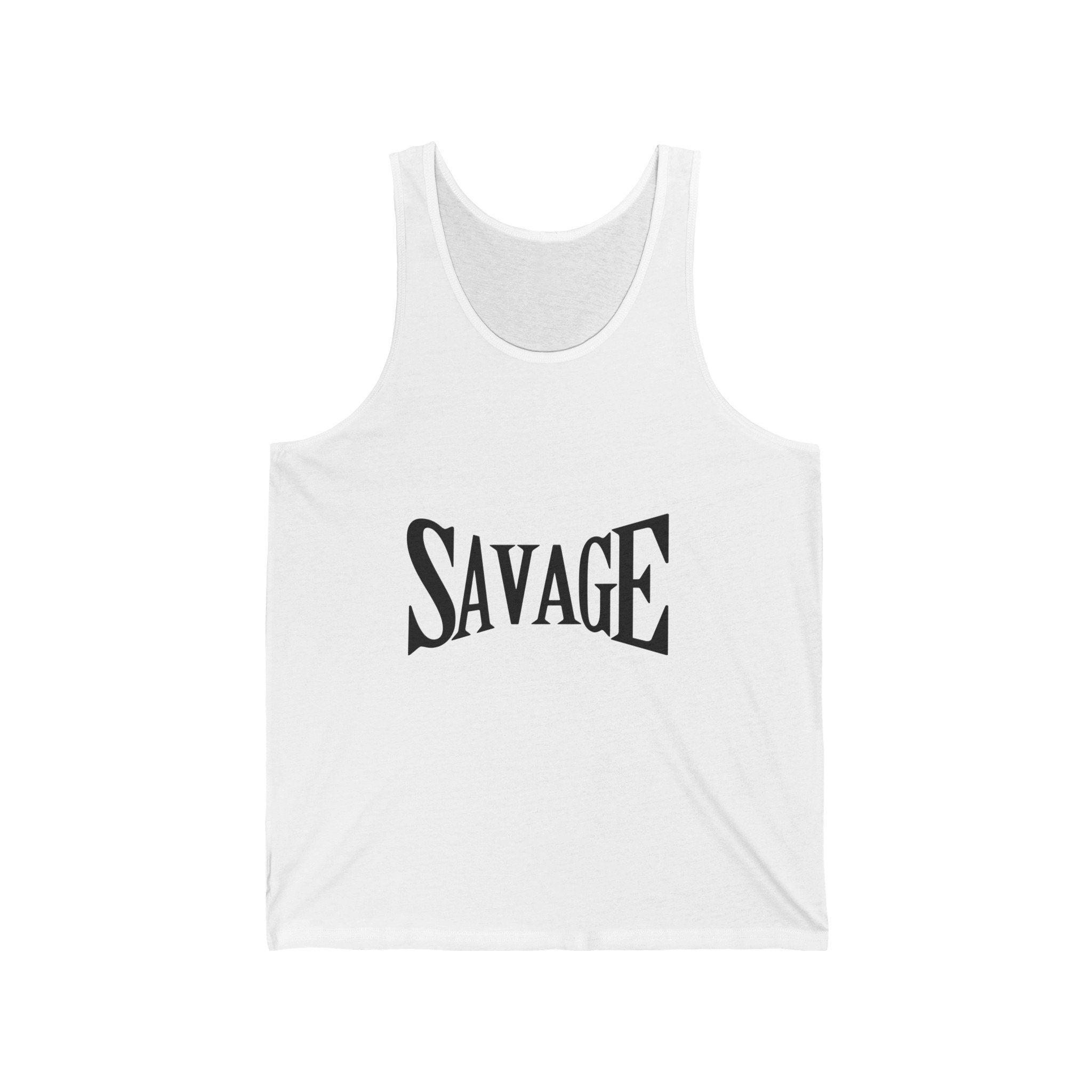 Tshirt, Savage Unisex Tank Top: Airlume Cotton Jersey