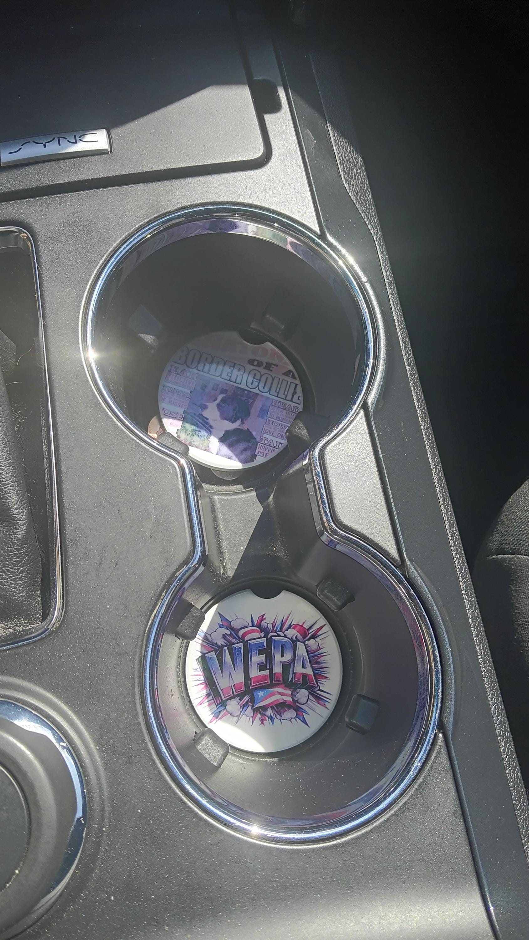 Car coasters, sublimation coaster