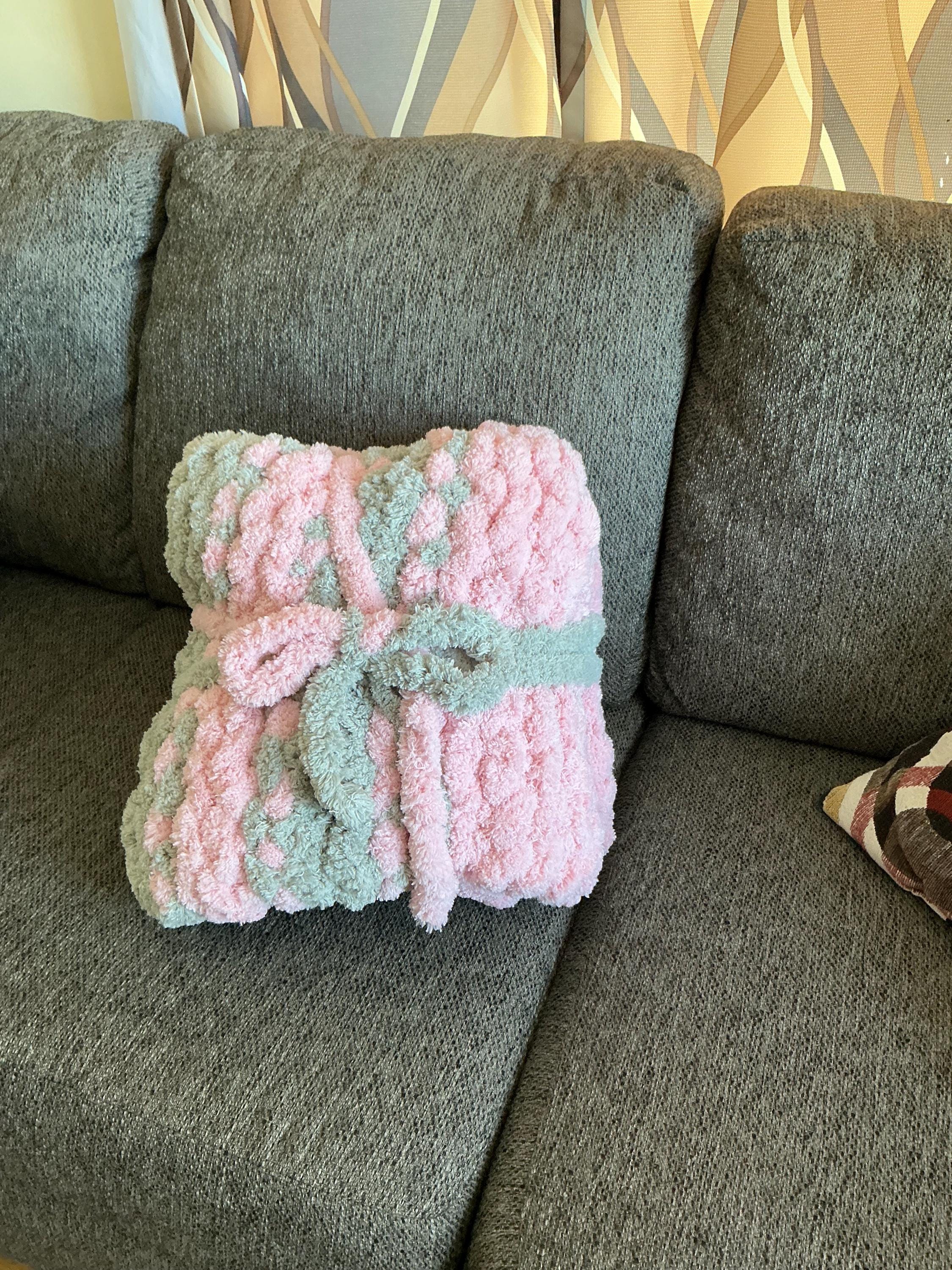 Hand Knit Chunky Blanket – Baby, Lap & Throw
