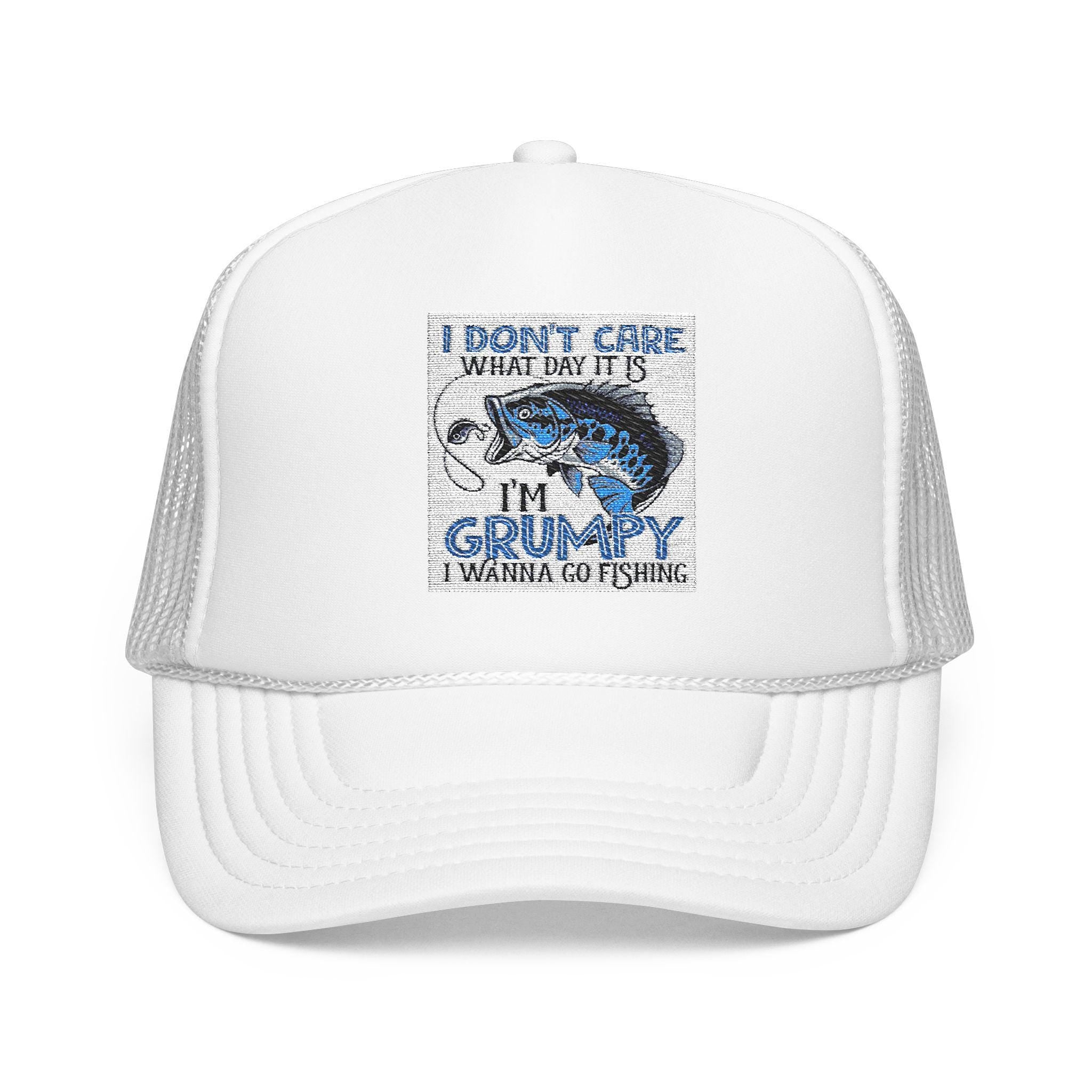 Grumpy Fishing Foam Trucker Hat: Angler Outdoor Accessory