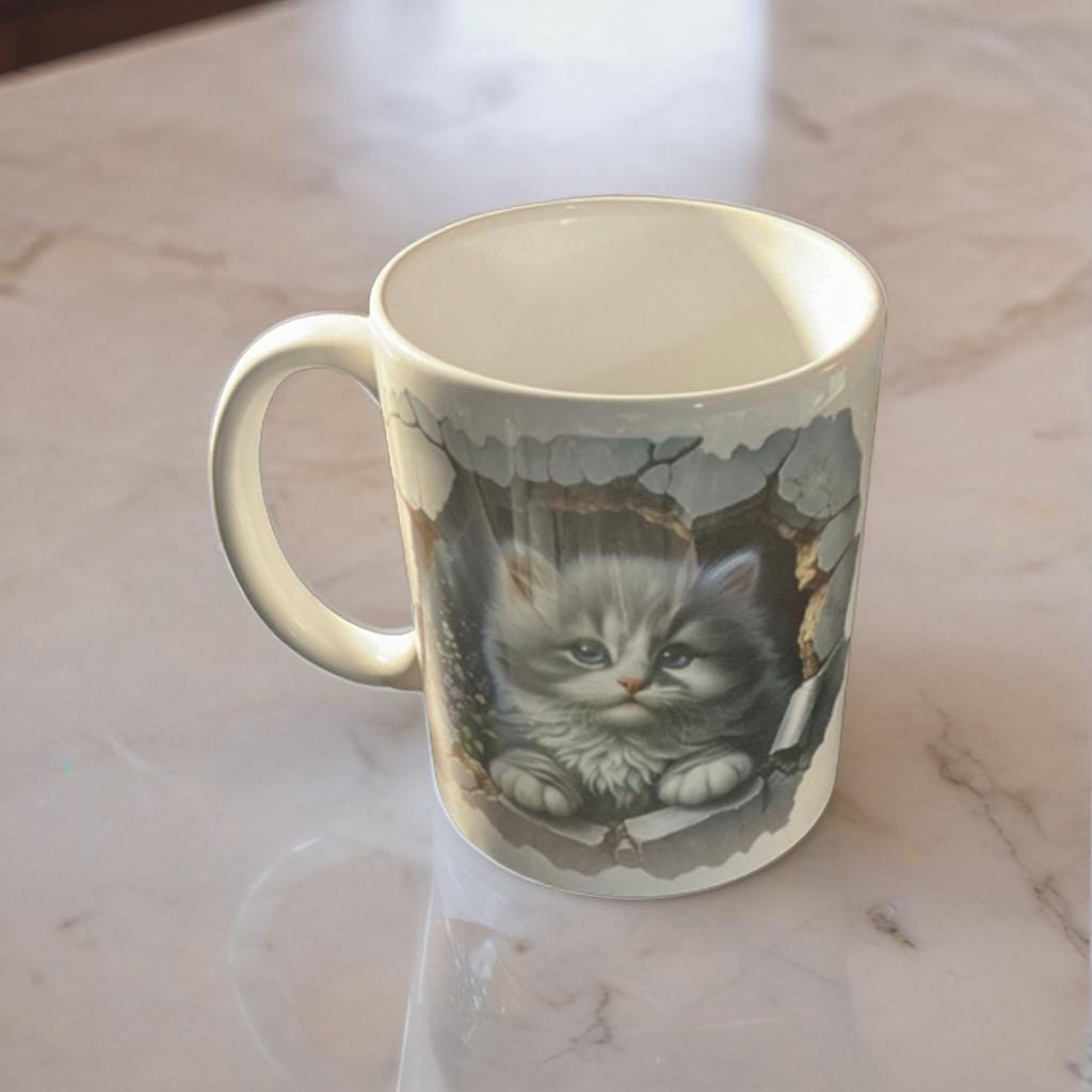 Mugs Personalized Pet Coffee Mug: 3D Sublimated Ceramic Mug