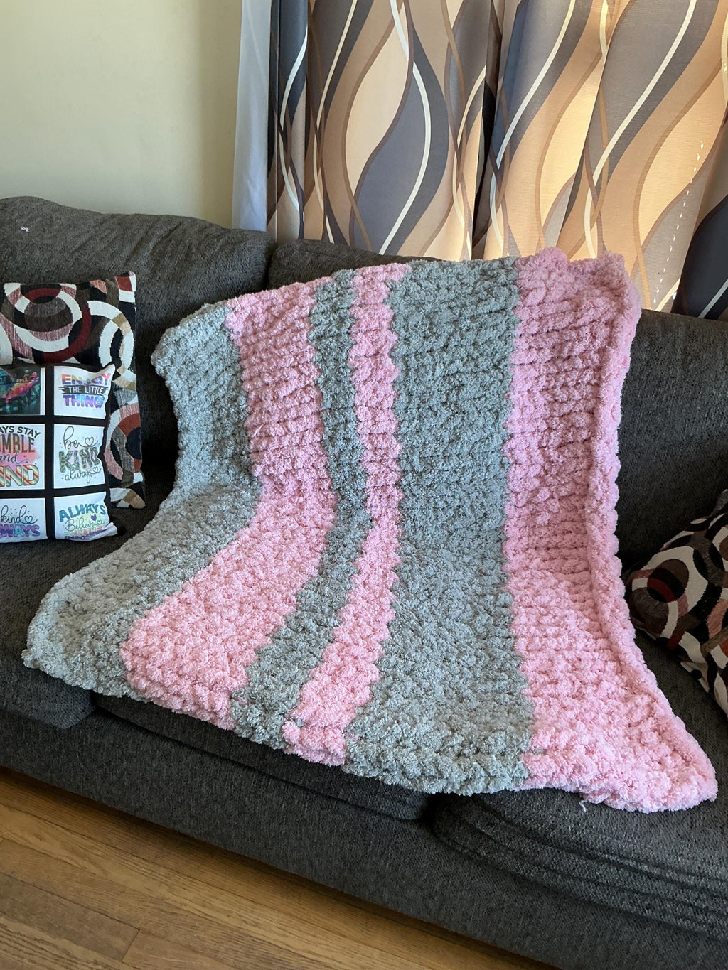 Hand Knit Chunky Blanket – Baby, Lap & Throw